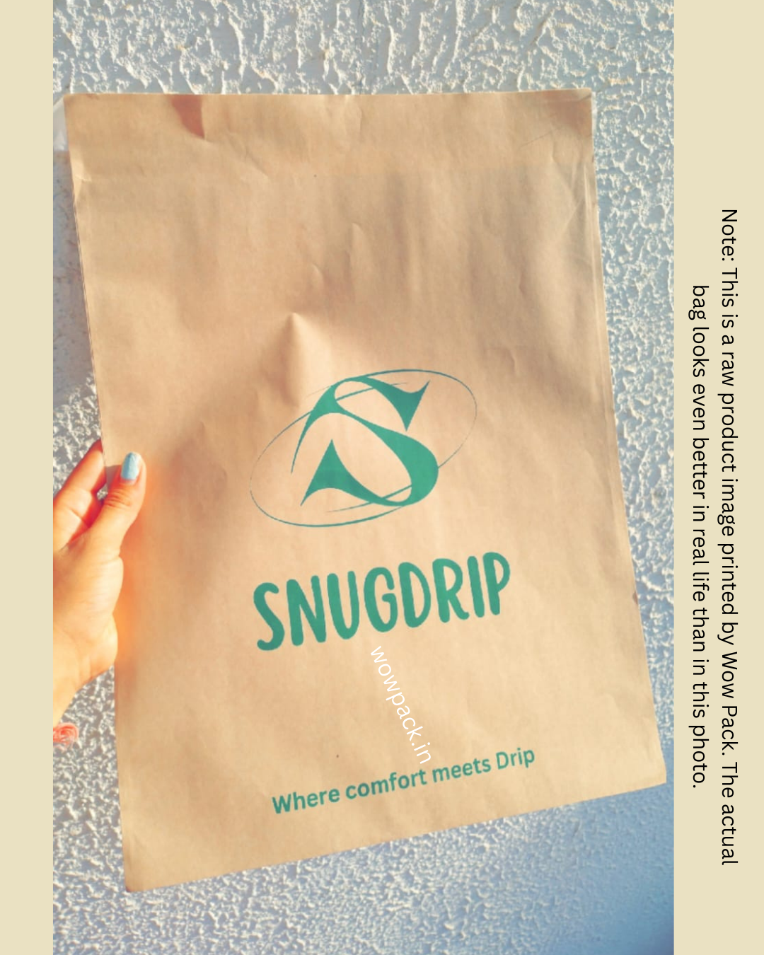 Custom Kraft Paper Courier Bag – 95 GSM Eco-Friendly Packaging