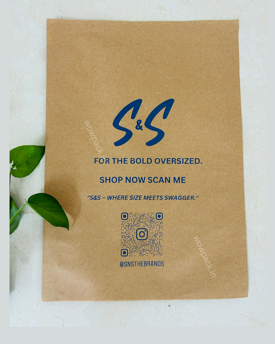 Custom Kraft Paper Courier Bag – 95 GSM Eco-Friendly Packaging