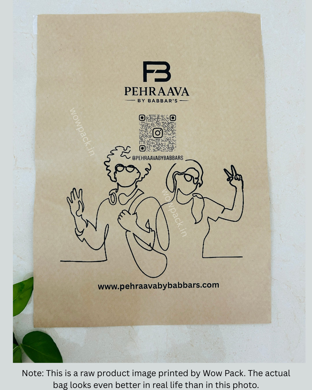 Custom Kraft Paper Courier Bag – 95 GSM Eco-Friendly Packaging