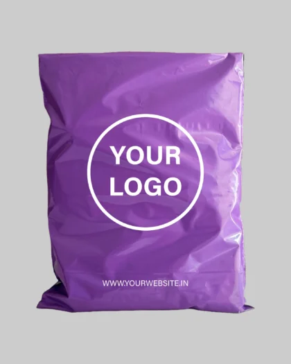 Purple Custom Poly Courier Bags (Single Color Printing)