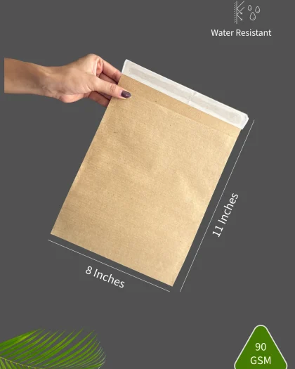 Brown Kraft Paper Courier Bags - 8X11 Inches ( PB 2.5)
