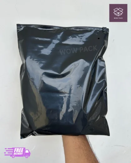 10x12 Inches Black Slider Zipper Bags – 75 Micron | Reusable & Premium Quality