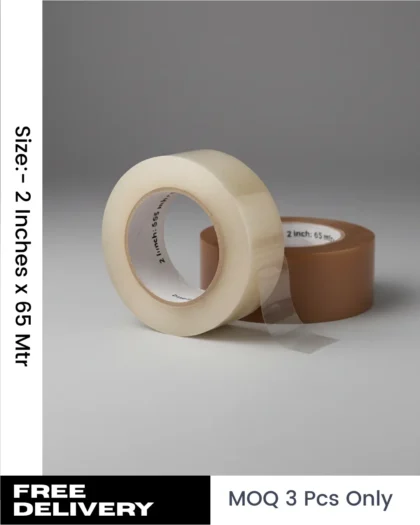 Transparent BOPP self adhesive packing tape 2 inch 65 meter for carton sealing